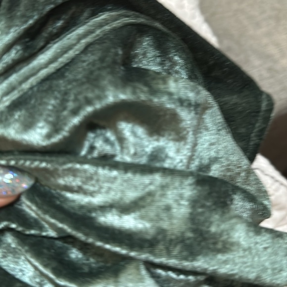 NWT Free People intimately crush velvet tank-small- evergreen - Picture 4 of 4